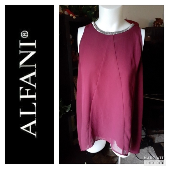 Alfani Tops - Alfani bead clasic top.